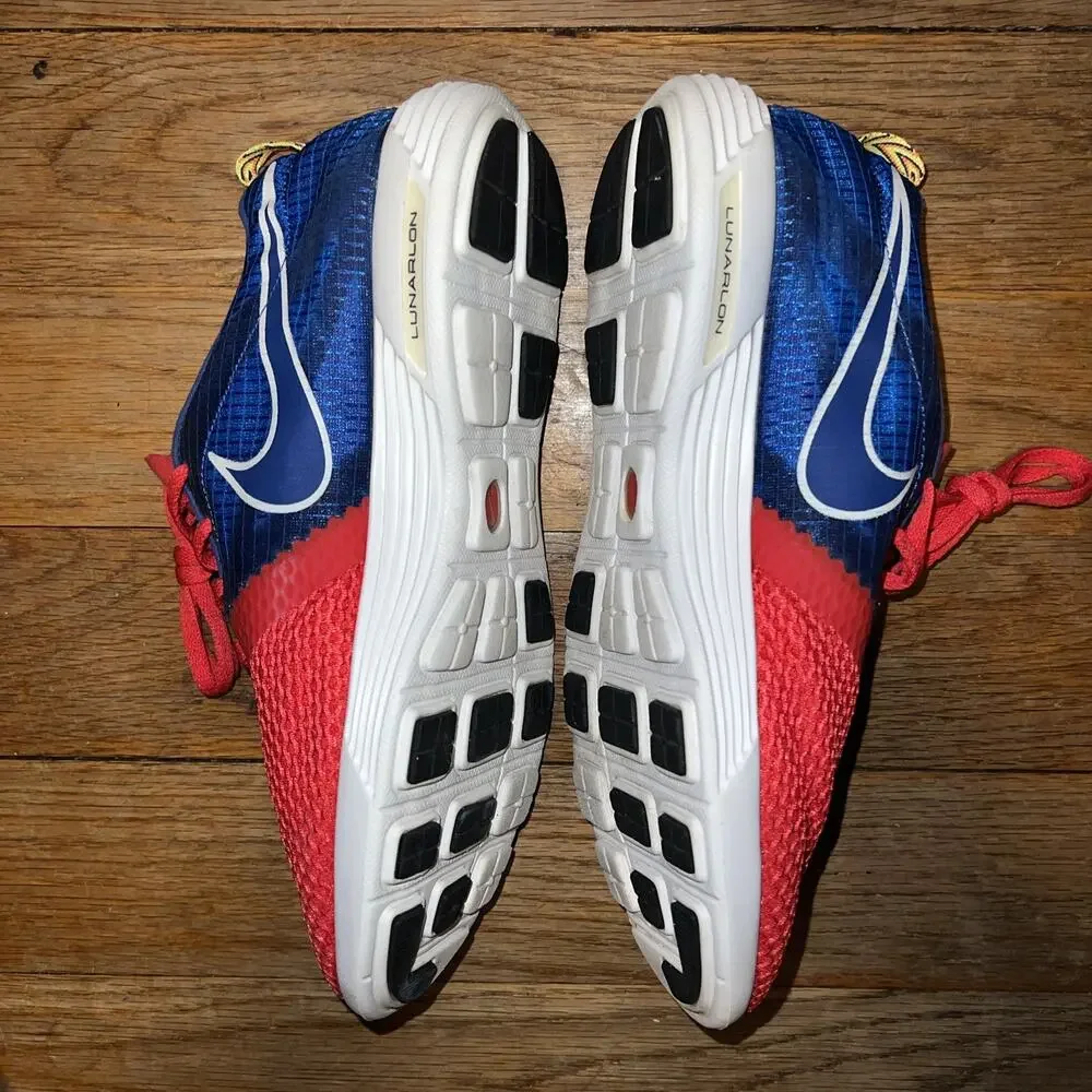 Nike Lunar Montreal Red/Blue Women Size 9.5/Men 8 MTRL+ run.train.lunarlon